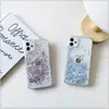 Arena movediza estéreo de diamante flash nuevo para celebridades de Internet para iphone 12Pro max XR XS