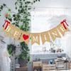 Cena de Compromiso Boda Fiesta de San Valentín Decoración Vintage Flor de Tirar Lazo SE MÍ Bandera de Tela Cola de Golondrina