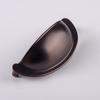 Tirador de cajón de mango semicircular Tirador de cajón Americano Europeo Mediterráneo simple pequeño tirador negro mate bronce tirador de cajón