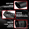 Fabricante Original Tubo de Escape Universal Modificado para Carro Garganta Final Calibre 63mm Aço Inoxidável Preto Fosco Silenciador Garganta Final