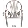 Cadeira Casual de Aço Inoxidável 304 Cadeira de Computador Cadeira de Escritório Cadeira de Mesa de Jantar Cadeira de Lazer Cadeira com Encosto Cadeira para Exterior Cadeira de Varanda