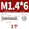 Tornillos de Acero Inoxidable 304 Cabeza Plana Avellanada con Cabeza Torx y Columna Tornillos Antirrobo M2 M2.5 M3 M4 M5 M6 M8 M10Mm