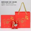 Adorno de Zodiac Chino Oveja Mascota del Año de la Oveja Regalo de Negocios Festival Regalo de Reunión Anual Recuerdo Adorno Pequeño de Año Nuevo