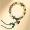 Pulseras de Bodhi al por mayor similares a las del Monte Putuo, Pulseras Decorativas Talladas a Mano con Pequeña Flor de Loto y Fruto de Loto, Cuentas de Oración Budistas