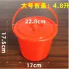 Balde Vermelho Pequeno para Arte, Balde Pequeno Portátil para Água, Balde de Plástico de Morango para Pintura, Balde para Pincéis, Balde de Tinta para Coleta de Ovos