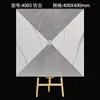 Azulejos de Piedra de Lujo Ligero 400X400 para Cocina, Hotel, Baño, Casa de Huéspedes, Balcón, Antideslizantes, Resistentes al Desgaste, Azulejos Pequeños de Piso para Exportación