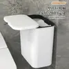 Bote de basura de pared para cocina doméstico con tapa para puerta de armario de pared cubo de basura de cocina colgante para baño inodoro