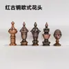 Alça Grande Estilo Europeu em Bronze Antigo Vermelho com Cabeça de Flor, Cabeça de Pinha, Cabeça de Melão de Inverno, Acessórios de Maçaneta de Porta em Aço Inoxidável