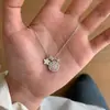 2025 Novo Colar Minimalista Retrô Estilo Chinês Bússola Luxo Clavícula Nicho Simples Versátil Acessório de Colar