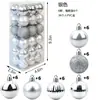 Bola de Natal com Formato Novo 36 Pingente de Decoração para Árvore de Natal Pequeno Pingente Bola Quadrada Conjunto de Melancia