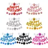 Traje de Globo de Feliz Cumpleaños Látex Lentejuelas Globo Decoración de Fiesta Letras de Aluminio Decoración de Cumpleaños Diseño de Ambiente