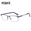 91768 Gafas Originales Nuevas Europeas y Americanas Anti-Luz Azul para Hombre, Gafas de Metal Cuadradas de Negocios Simples, Al por Mayor en Stock