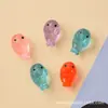 Venda direta da fábrica: selo de animal pequeno que brilha no escuro, desenho animado, 3D translúcido, acessórios de joias DIY, presilhas de cabelo criativas feitas à mão
