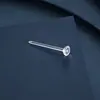 Aretes de Moda al por Mayor con Engastes de Copa Transparente para Piercing de Oreja, Pasadores de Oreja Personalizados que se Pueden Incrustar con Circonia, Joyería para Oreja para Piercing de Oreja