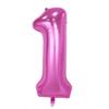 Conjunto de balões transfronteiriços da Amazon grande balão digital versão fina de 40 polegadas Balão digital de folha de alumínio rosa azul atacado