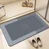 Felpudo de Baño de Color Sólido Transfronterizo, Felpudo Absorbente de Agua de Secado Rápido, Alfombrilla Antideslizante para Baño, Felpudo de Tierra de Diatomeas, Felpudo de Entrada