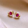 Pendientes de Borla con Cadena de Corazón de Zircón Simple Estilo Coreano de Aguja Plateada Lujo Accesible Pendientes de Alta Gama Diseño Nicho