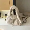 Bolso de Mano de Felpa Estilo Coreano de Nicho para Mujer 2026 Otoño Nuevo Elegante Bolso Cubo Simple Bolso Cruzado para el Trabajo Mujer