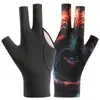 Guantes Profesionales de Billar, Resistentes al Desgaste, Antideslizantes, Guantes de Snooker de Seda Helada, de Tres Dedos, Guantes de Billar Unisex T269