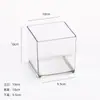 Bandeja acrílica transparente cuadrada para cubo de agua, cubeta recolectora de agua, tanque de agua, caja de almacenamiento, recipiente de cultivo, botella de agua con tapa, tapa sellada