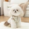 Vestido de Algodón Nuevo con Forma de Corazón y Oso para Otoño e Invierno Vestido de Algodón Cálido para Perros y Gatos Pequeños y Medianos Ropa para Mascotas