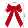 Laços de Veludo de Natal Transfronteiriços Decoração de Árvore de Natal Arranjo de Atmosfera Laços de Veludo Artesanais DIY em Vários Estilos