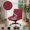 Funda Elástica de Color Sólido Transfronteriza de Seda de Leche Impermeable Ancha para Silla Universal para Silla de Oficina de Computadora Entrega Directa de Fábrica Shein