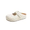 Zapatos de mujer Mary Jane de lunares con plataforma, que aumentan la altura, nuevo estilo Birkenstock primavera-verano 2026, con cierre de velcro y punta cerrada, mules para mujer