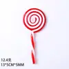 Novos itens de decoração de árvore de Natal com pirulitos de doce nas cores vermelho, branco e verde para cena de casa e shopping decoração criativa