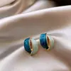 Brincos da Moda Estilo Coreano Mais Vendidos Novo Modelo Brincos Femininos Simples e Elegantes Versáteis Tiktok Mesmo Estilo Tarraxas Atacado