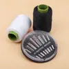 Linha de Costura Doméstica Agulha e Linha para Consertar Roupas Conjunto de Linha para Conserto DIY Feito à Mão Linha de Conserto Preta Branca Linha de Costura à Mão Linha de Costura Colorida