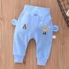 Calça De Rong com Abertura no Gancho para Primavera e Outono, Calça Longa de Cintura Alta que Protege a Barriga para Bebês e Crianças Pequenas, Calça Quente para Crianças com Abertura no Gancho