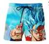 Pantalones Cortos de Verano Europeos y Americanos Dragon Ball Huo Sombra Impresos en 3D Pantalones Casuales Sueltos de Verano Pantalones de Playa para Hombre de Anime Japonés