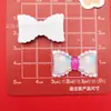 Corbata de Moño Cuadros Color Hielo Translúcido Accesorios de Resina DIY Tocado Pinza para el Cabello Funda de Teléfono Hebilla de Zapato Adornos