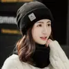 Gorro para hombres y mujeres, gorro de lana tejido cálido de invierno, nuevo gorro de algodón moderno y de moda, gorro de ciclismo para hombre con forro polar