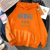 Ropa con estampado hawaiano para mujer sudadera con capucha hip hop callejera sudadera de moda casual cómoda holgada