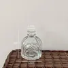 Adorno Francés Retro en Relieve Flor Pequeña Quemador de Incienso Florero para Sala de Estar Florero de Vidrio Transparente Sello