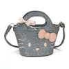 Bolsa Cubo Mini Gato Lindo 2026 Nuevo Bolso de Mano a la Moda para Niñas Dulce Accesorio Bolso Cruzado para Padres e Hijos