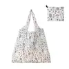 Bolsa de Compras Plegable, Nueva de Gran Capacidad, Bolsa Plegable Ecológica en Stock, Bolsa de Tote de Almacenamiento Plegable Portátil Impresa Creativa