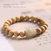 Fuente de mercancía transmitida en vivo: Pulsera Fengjiu para Hombre Tallada en Ciprés de Taihang y Raíz de Bodhi, Una Pieza al por Mayor