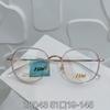 Nuevas gafas semi-titanio ultraligeras cómodas estilo celebridad de internet ins little red book se pueden equiparar con miopía montura redonda estilo japonés