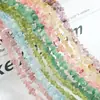 Productos semiacabados de grava de cristal mult material natural, grava irregular con agujero pasante para pulseras, collares, pendientes y accesorios para ensartar cuentas