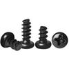Tornillos Autorroscantes de Cabeza Phillips con Cola Plana (Especial para Piezas de Plástico) Aleación de Zinc-Níquel Grado 10.9 Negro Prueba de Niebla Salina K2K3-K4