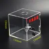 Caixa de Produto Defeituoso de Acrílico Transparente Fábrica Linha de Montagem Caixa de Resíduos Caixa de Armazenamento de Produto Defeituoso com Trava Reciclagem Le De Zhu