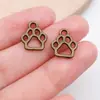 Mistura de 20 Pingentes Bronze Retrô Gatinho Fofo Animal Artificial Pingentes de Liga Garra de Gato Acessórios para Joias DIY