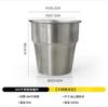 Copo de Acampamento Simples de Camada Única Transfronteiriço, Copo Colorido Portátil para Bebidas, Copo de Cerveja para Exterior em Aço Inoxidável 304