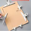 Clipe clipe de papel clipe extra grande pasta de escritório suporte para papéis papelaria clipe de aço inoxidável ferro artefato de encadernação para casa