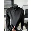Camiseta casual Henry, sudadera deconstruida, polo de hombre moderno con cuello mao, manga larga, disponible en tallas pequeña y grande, camiseta interior básica