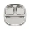 Lonchera de Acero Inoxidable 304, Plato Dividido para Niños y Niños Pequeños, Charola de Comida con Compartimentos de Dibujos Animados, Lonchera Estudiantil