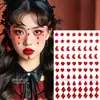 Pegatinas Faciales de Halloween, Pegatinas de Tatuaje para Niños, Maquillaje de Dibujos Animados para Niños, Cicatrices Falsas, Accesorios de Maquillaje de Broma, Pegatinas